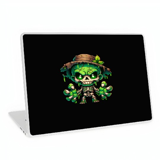 Swamp Skeleton Mutant – Creepy Plant Monster Laptop Skins