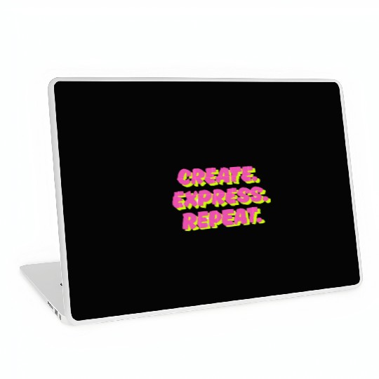 Create. Express. Repeat. Creative Laptop Skins