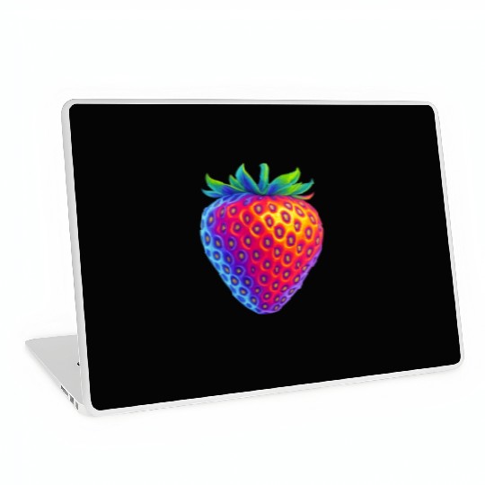 Neon strawberry Laptop Skins
