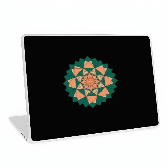 Abstract Starburst Mandala Laptop Skins