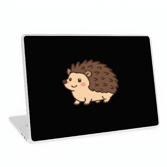 Happy Hedgehog with Big Eyes Laptop Skins