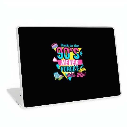 Back To The 90s Retro Nostalgia 90s Kid Laptop Skins