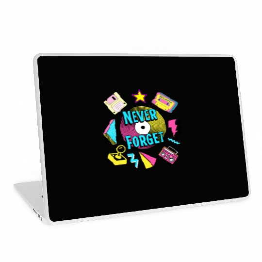 Never Forget 90s Retro Nostalgia Laptop Skins