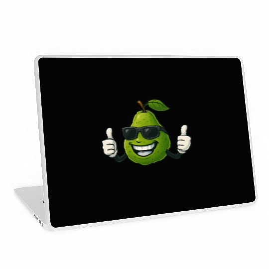 Cute cartoon pear guava fruit summer joy Laptop Skins