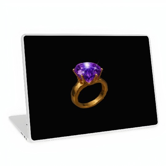 Royal Amethyst: The Elegance of Purple Gemstone Laptop Skins