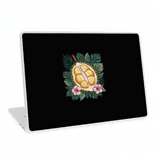 Durian Tropical Foliage and Flowers Design Laptop Skins