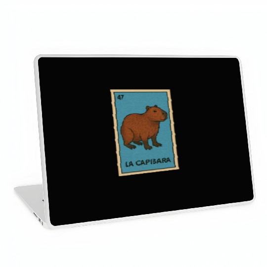 LA CAPIBARA - THE CAPYBARA - LOTERÍA CARD Laptop Skins