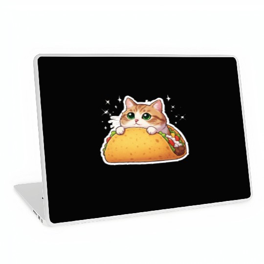 Taco Cat | Cute Kitty in a Taco | Purrfectly Tasty Laptop Skins