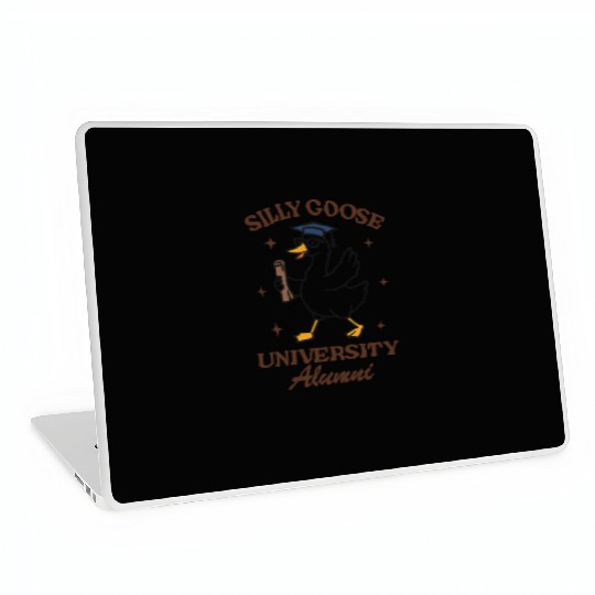 Silly goose university alumni Laptop Skins