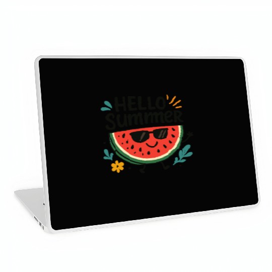 Hello Summer Watermelon Fun Laptop Skins