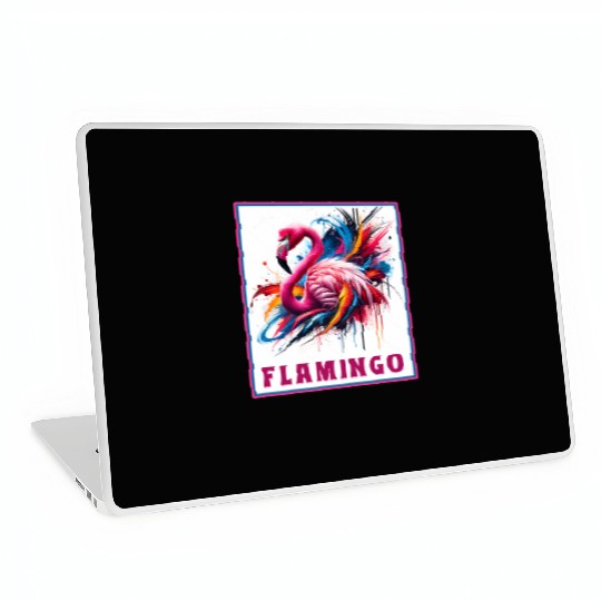 Graffiti Flamingo Explosion Laptop Skins