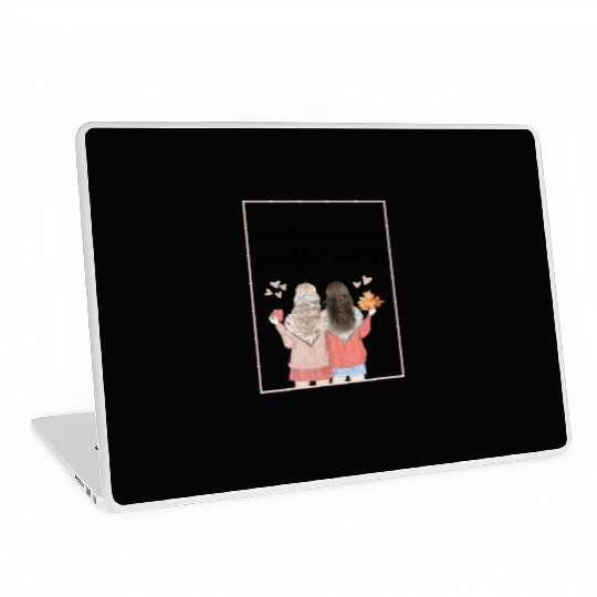 Family, friends, and grateful hearts Laptop Skins