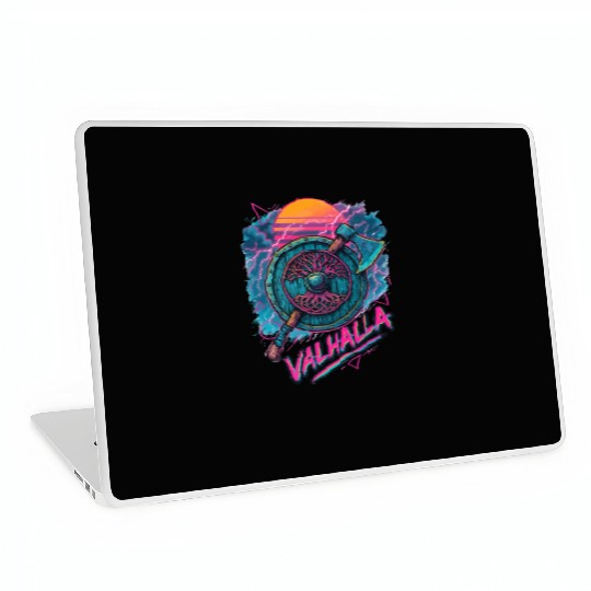 Viking Valhalla Norse Retro Vaporwave Laptop Skins