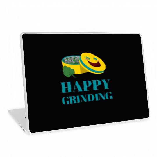 Cheerful Smiling Pills and Broccoli Design Laptop Skins