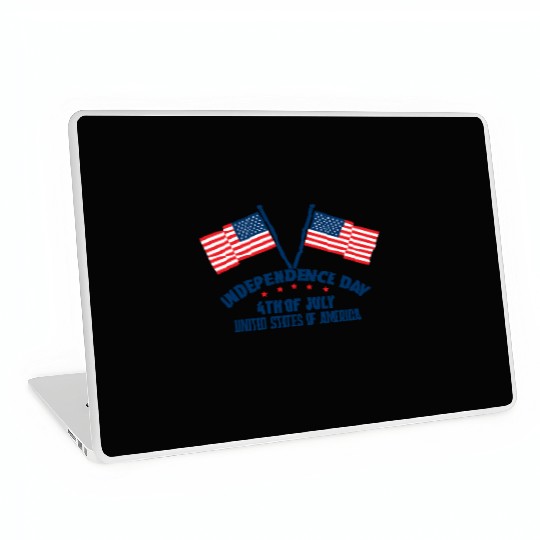 Happy Fourth Of July Celebrate Independence Day Laptop Skins