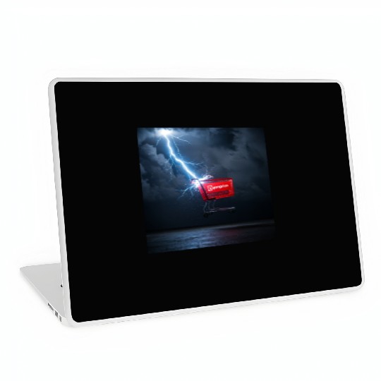Electric Storm Art Laptop Skins