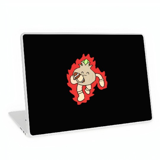 Cute rugby onion Laptop Skins