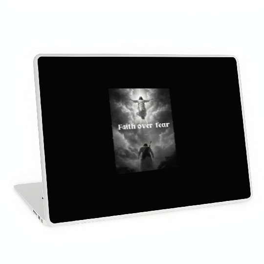 Faith over fear Laptop Skins