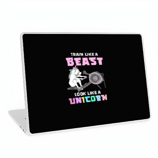 Fitness Exercise Gym Unicorn Laptop Skins