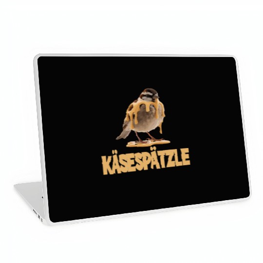 Käsespätzle Sparrow Delight With Cheesy Drizzle Laptop Skins