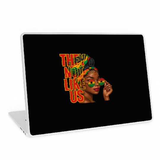 They Not Like Us Afro Queen Laptop Skins