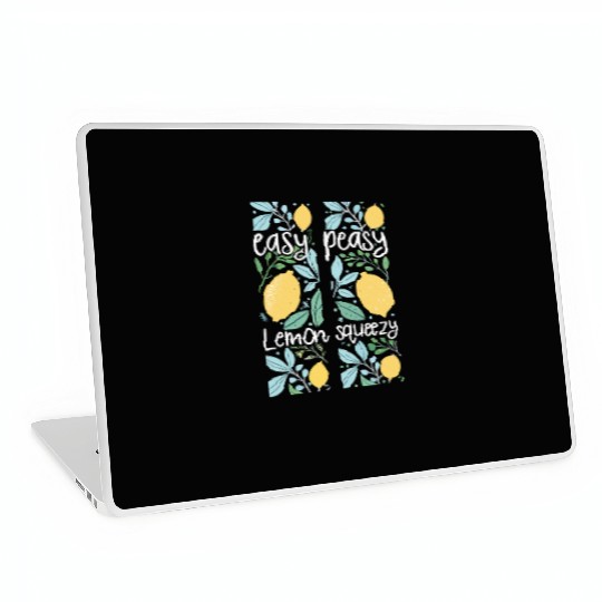 Easy Peasy Lemon Squeezy Cute Lemon Art Laptop Skins
