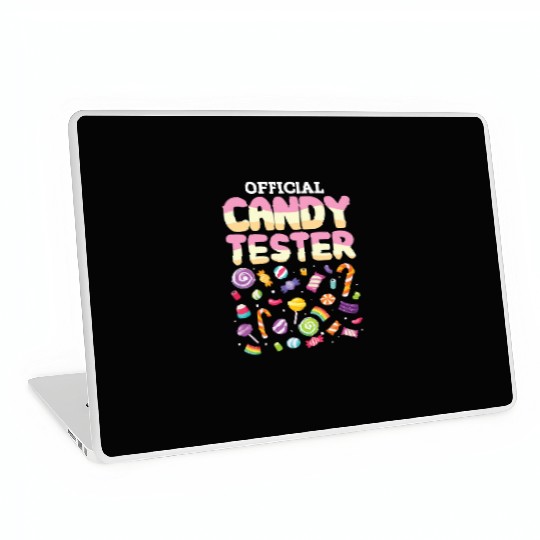 Official Candy Tester Lollipop Sweets Halloween Laptop Skins