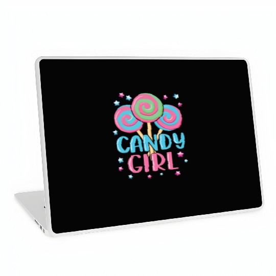 Cute Lollipop Candy Girl Design 01 Laptop Skins