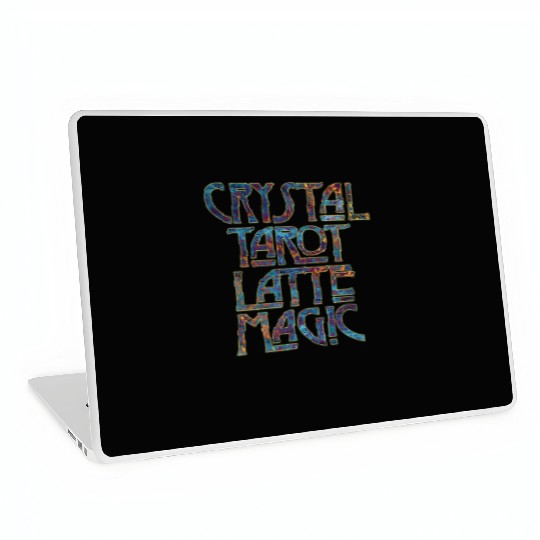 Crystal Tarot Latte Magic-Coffee Coven Collective Laptop Skins