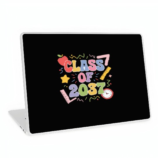 Class of 2037 Grow With Me, Funny back to school Laptop Skins