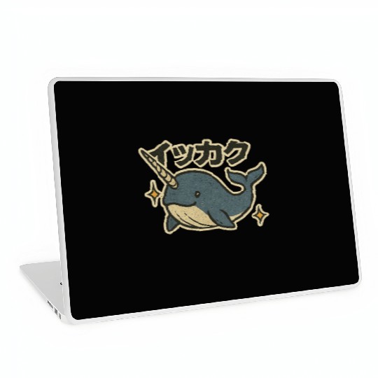 Kawaii Narwhal Japanese Laptop Skins