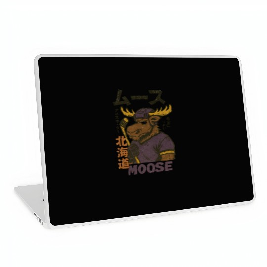 Vintage Minnesota Moose Hockey Japan Version Laptop Skins