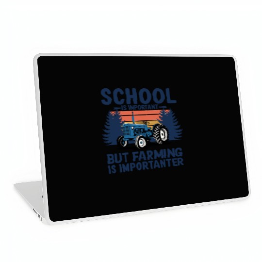 Farming Over Education Tractor Design Laptop Skins