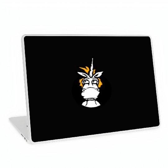 Unicorn Silly Funny Hilarious Hole Witty Cartoon Laptop Skins