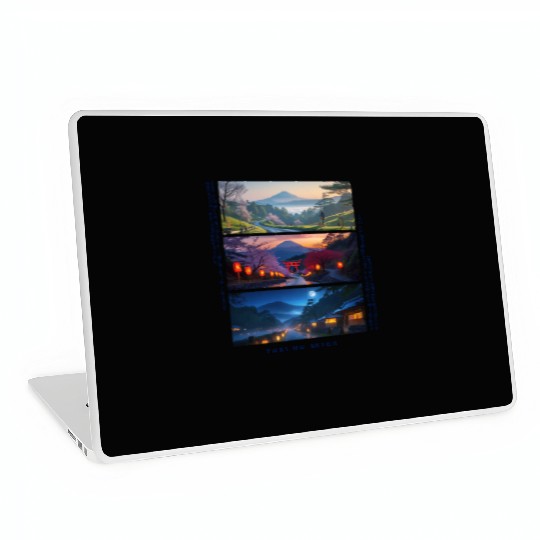 003 - Serene Mount Fuji Nightscapes Laptop Skins