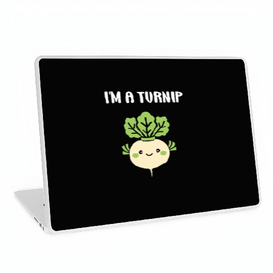 Turnip Character Illustration Laptop Skins