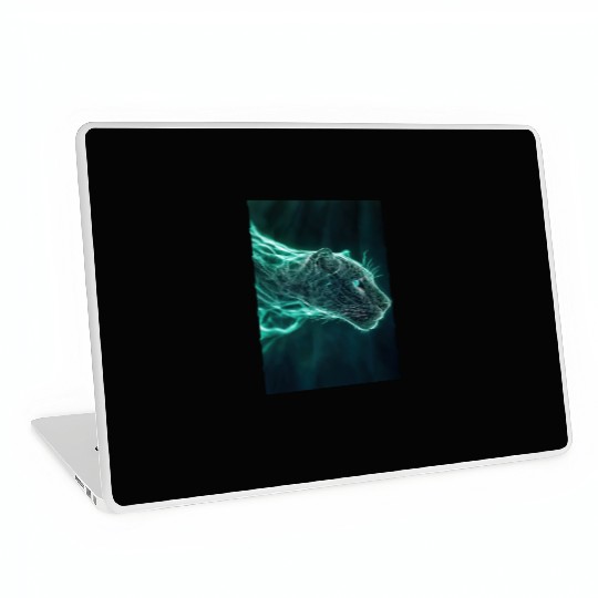 Neon Jaguar Spirit Form Laptop Skins