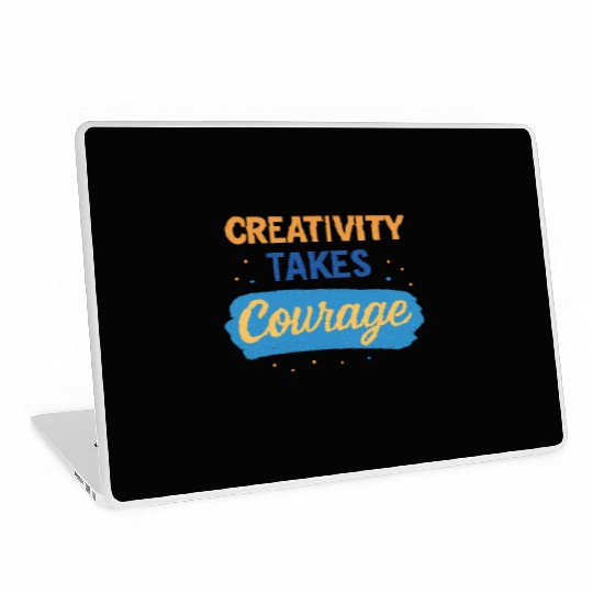 Inspirational Quote with Bold Typography Laptop Skins