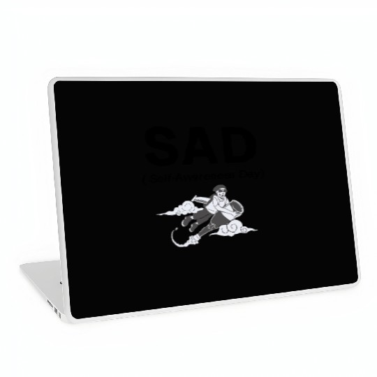 SAD – Self-Awareness Day Laptop Skins for Happy Lone Wolves