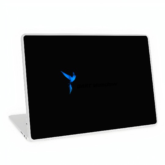 DM Blue Hummingbird Logo Dark Laptop Skins