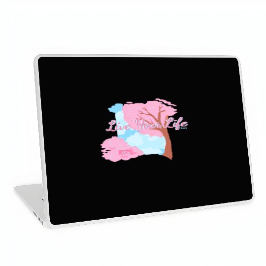 Pink Cherry Blossom Inspirational Design Laptop Skins