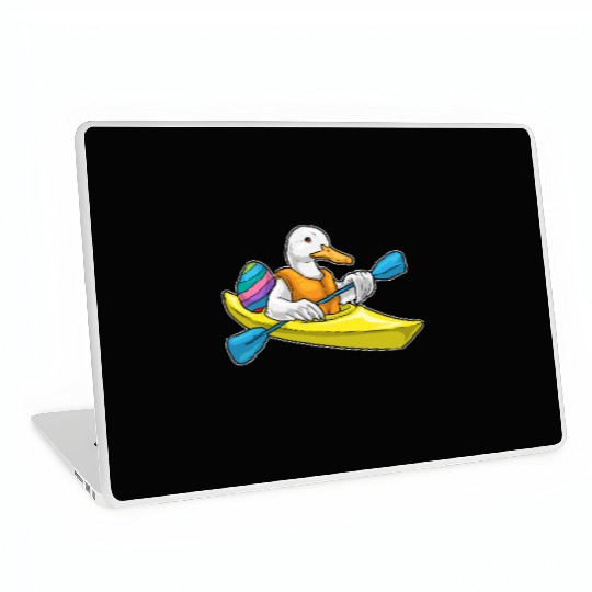 Duck Easter Kayak Laptop Skins