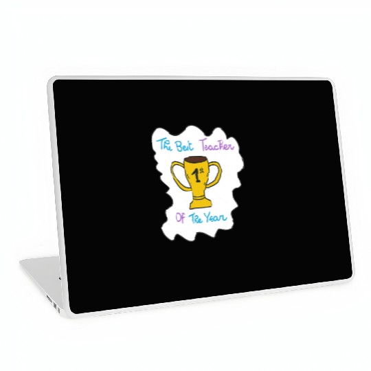 First Teacher Appreciation Trophy Design Laptop Skins