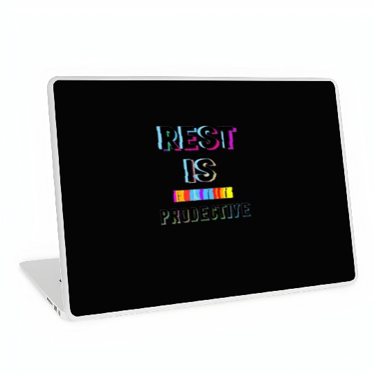 Rest is Creative and Colorful Typography Laptop Skins