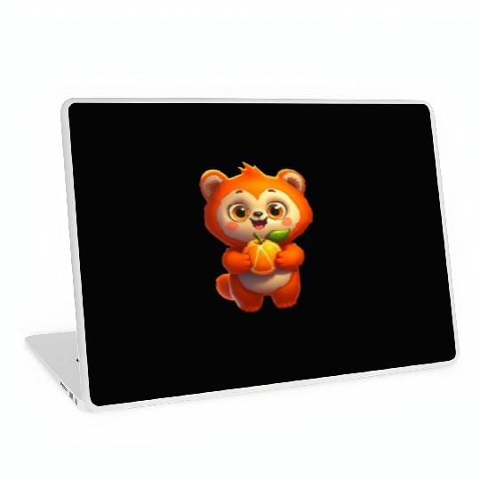 Bear with orange Laptop Skins