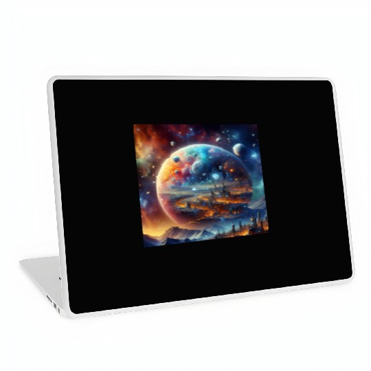 Futuristic Sci-FI Fantasy with Alien Planet Laptop Skins