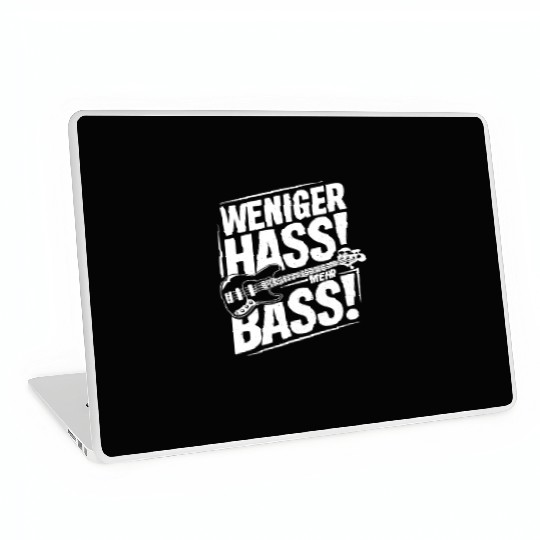 Weniger Hass, Mehr Bass! Laptop Skins