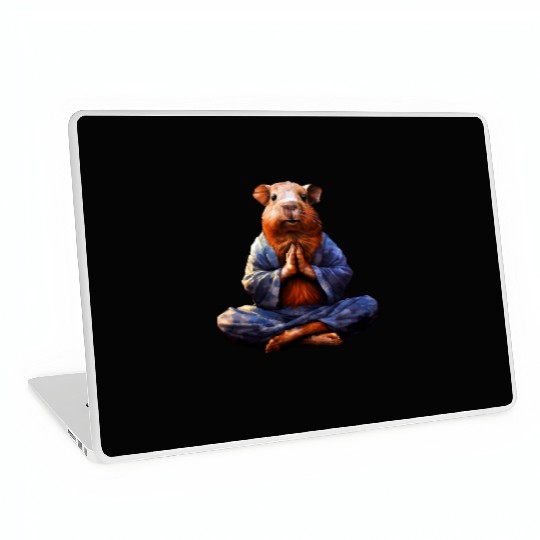 Yoga guinea pig Laptop Skins
