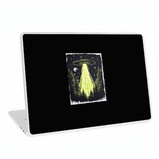 UFO in the Midnight Pines Laptop Skins