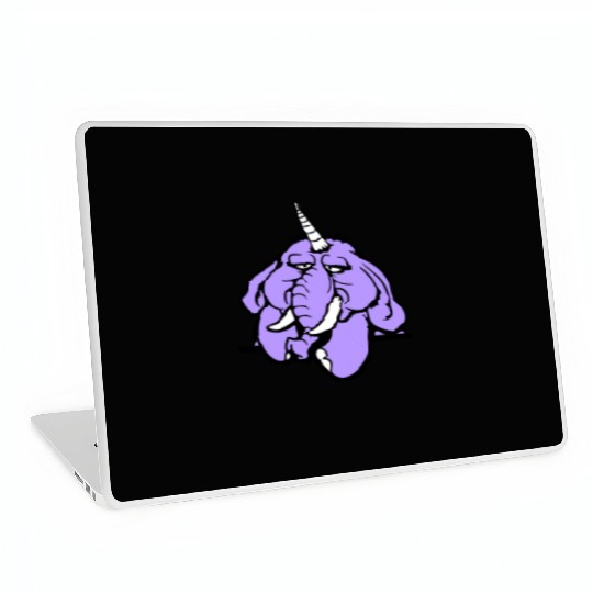 Unicorn Big Elephant Sitting Angry Sad Funny Cool Laptop Skins